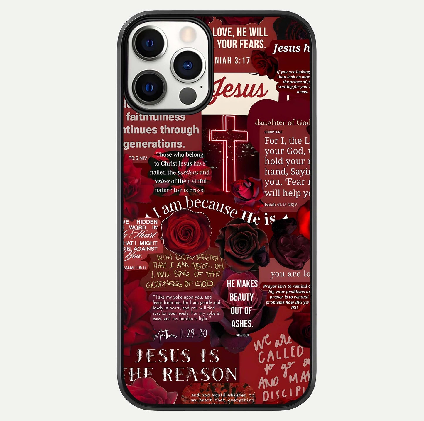 Jesus Love Heals Glass Case For iPhone 12 Pro by Custom World
