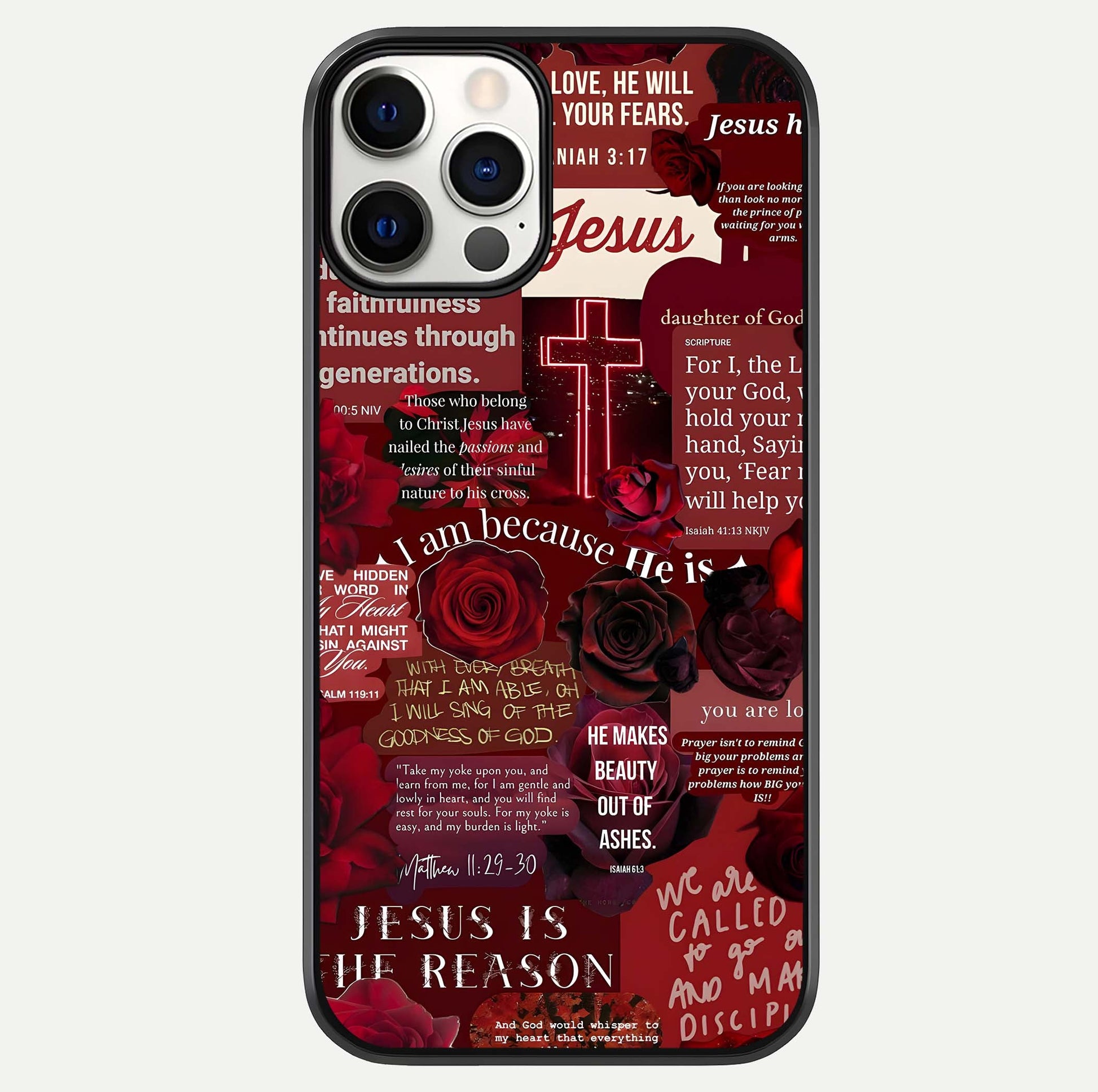 Jesus Love Heals Glass Case For iPhone 12 Pro by Custom World
