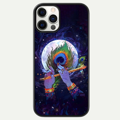 Krishna Hands Art Glass Case For iPhone 12 Pro by Custom World