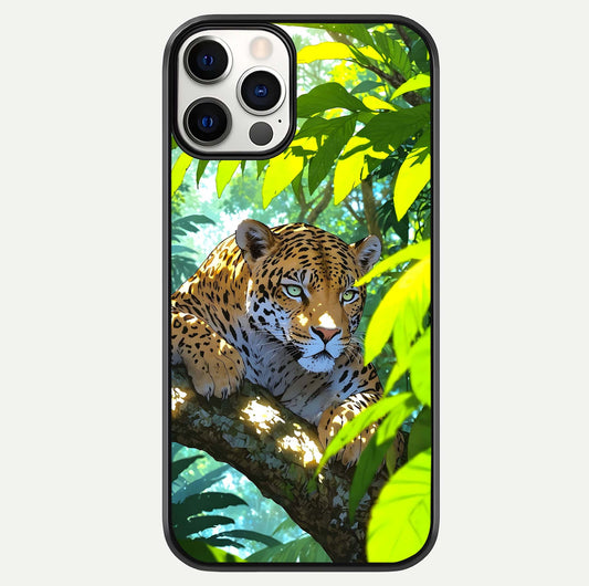 Leopard In Jungle Glass Case For iPhone 12 Pro by Custom World