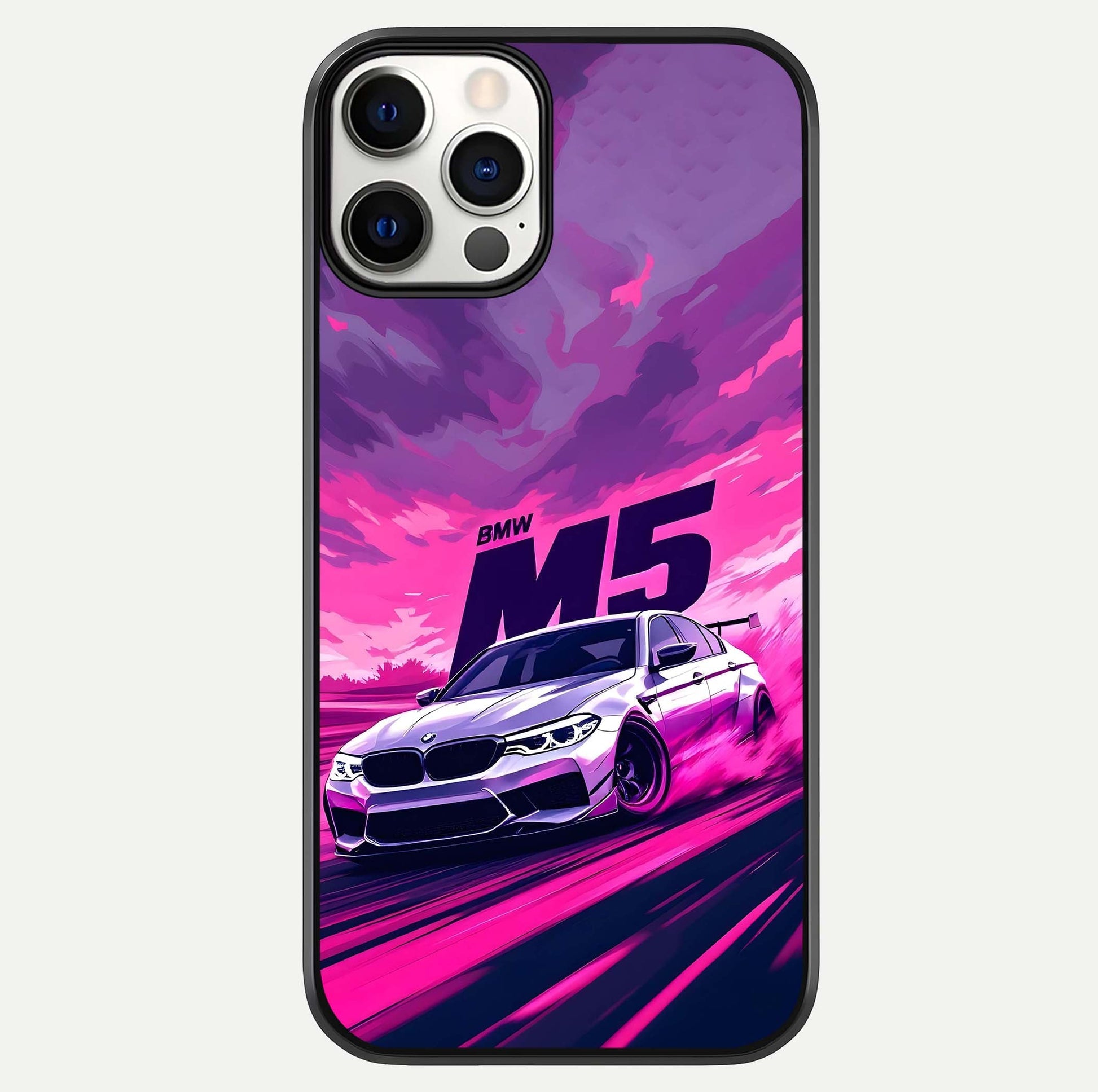 MS Neon Car Glass Case For iPhone 12 Pro by Custom World
