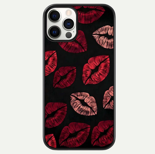 Midnight Kiss Love Glass Case For iPhone 12 Pro by Custom World