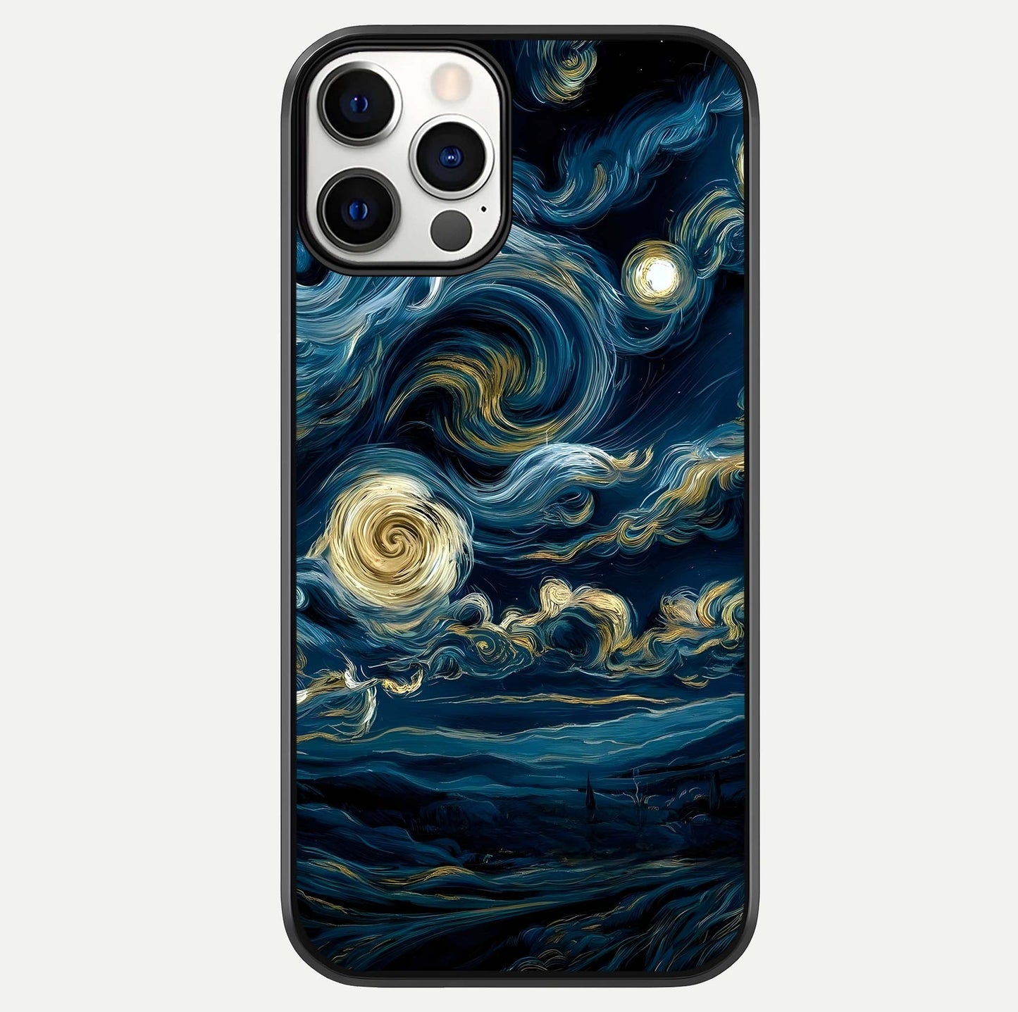 Midnight Sky Whirl Glass Case For iPhone 12 Pro by Custom World