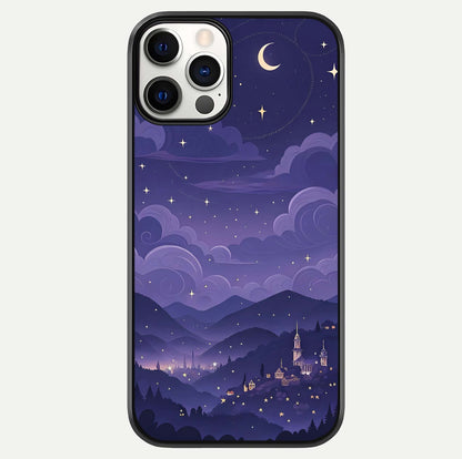Minimal Night View Glass Case For iPhone 12 Mini by Custom World