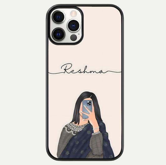 Mirror Mood Muse With Custom Name Glass Case For iPhone 12 Pro by Custom World