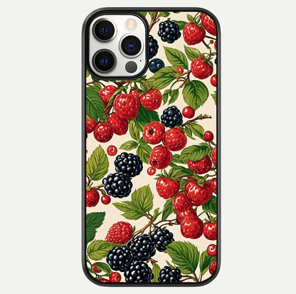 Mixed Berry Collage Glass Case For iPhone 12 Pro by Custom World