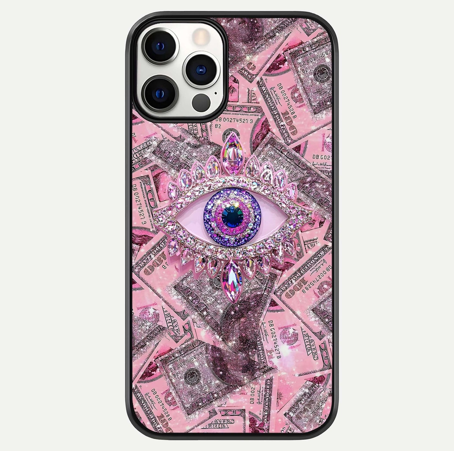 Money Eye Luxe Glass Case For iPhone 12 Pro by Custom World