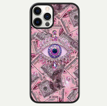 Money Eye Luxe Glass Case For iPhone 12 Pro by Custom World