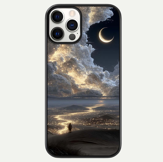 Moonlight Spark Path Glass Case For iPhone 12 Pro by Custom World