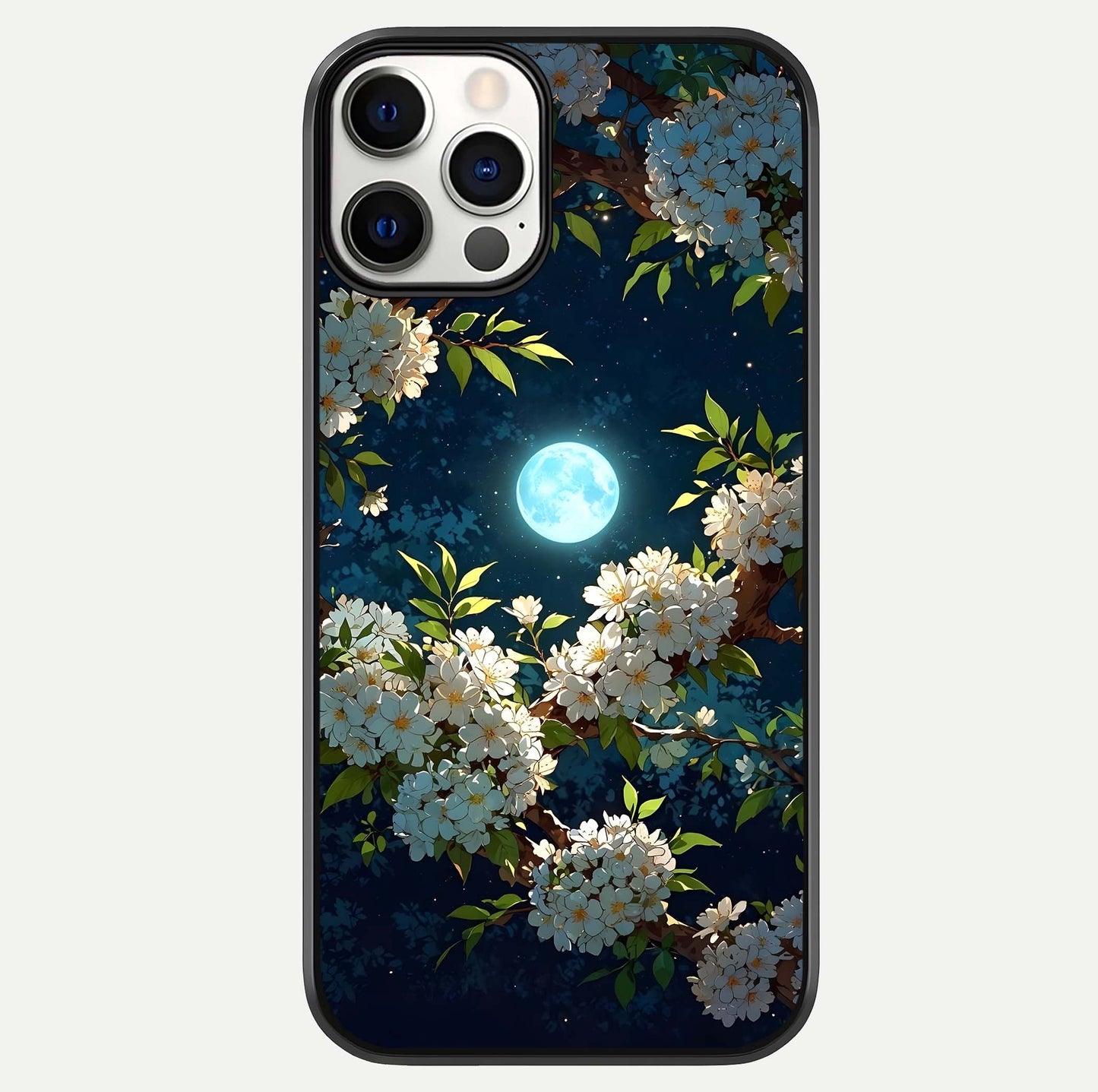 Moonlit Blossom Dream Glass Case For iPhone 12 Pro by Custom World