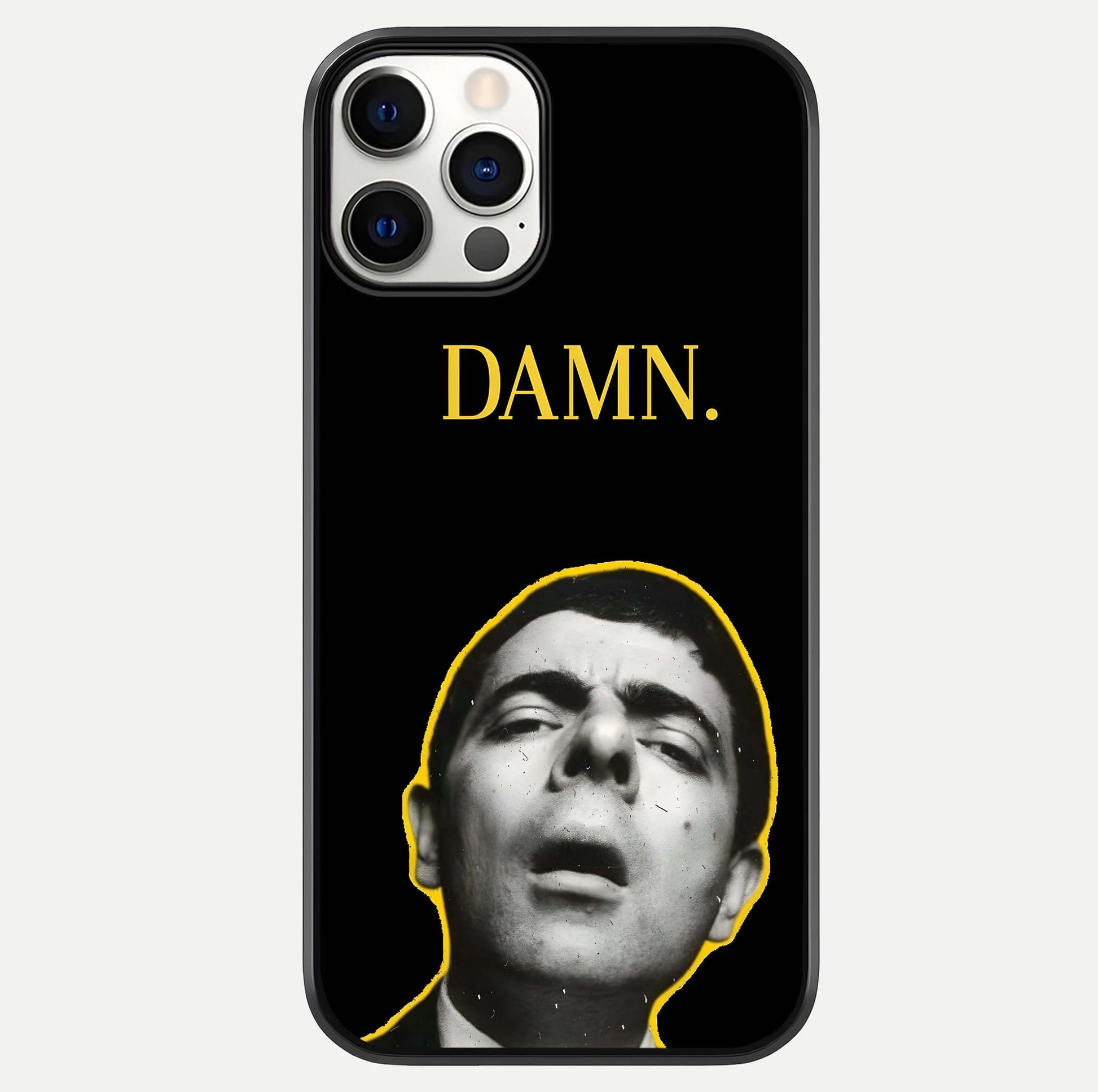 Mr Bean Damn Glass Case For iPhone 12 Pro by Custom World