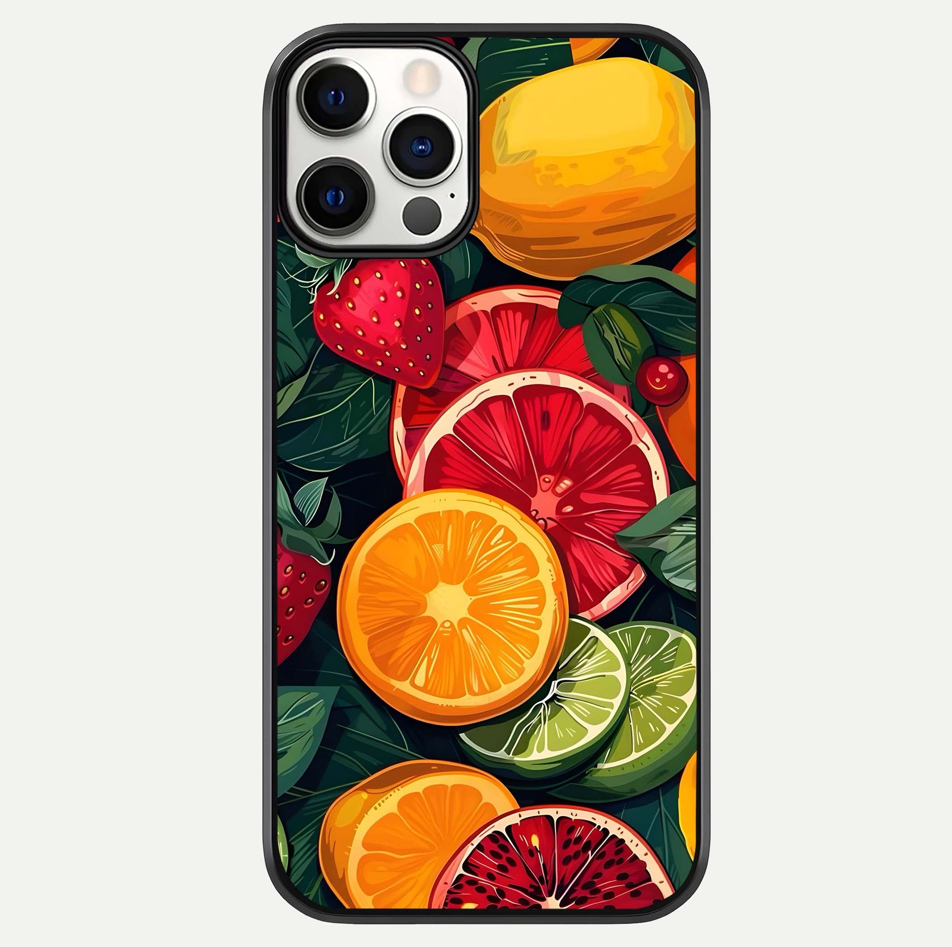 Multiple Fruits Glass Case For iPhone 12 Pro by Custom World