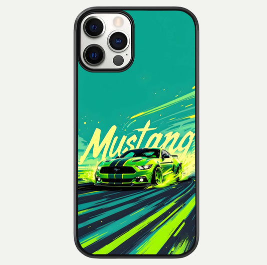 Mustang Bang Glass Case For iPhone 12 Pro by Custom World