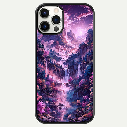 Mystic Cascade Peaks Glass Case For iPhone 12 Pro by Custom World