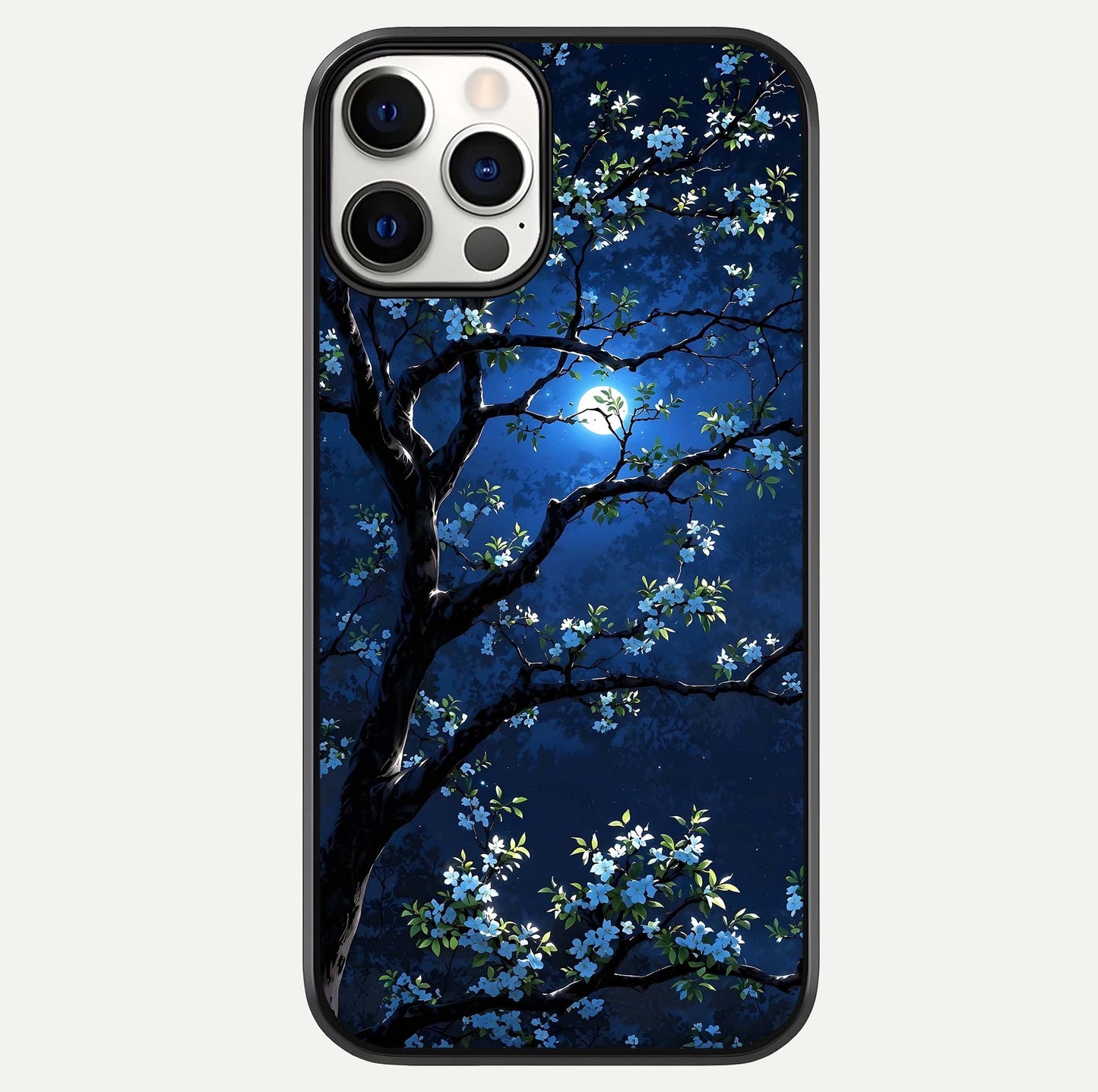 Mystic Floral Night Glass Case For iPhone 12 Pro by Custom World