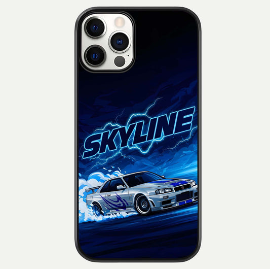 Neon Drift Beast Glass Case For iPhone 12 Pro by Custom World