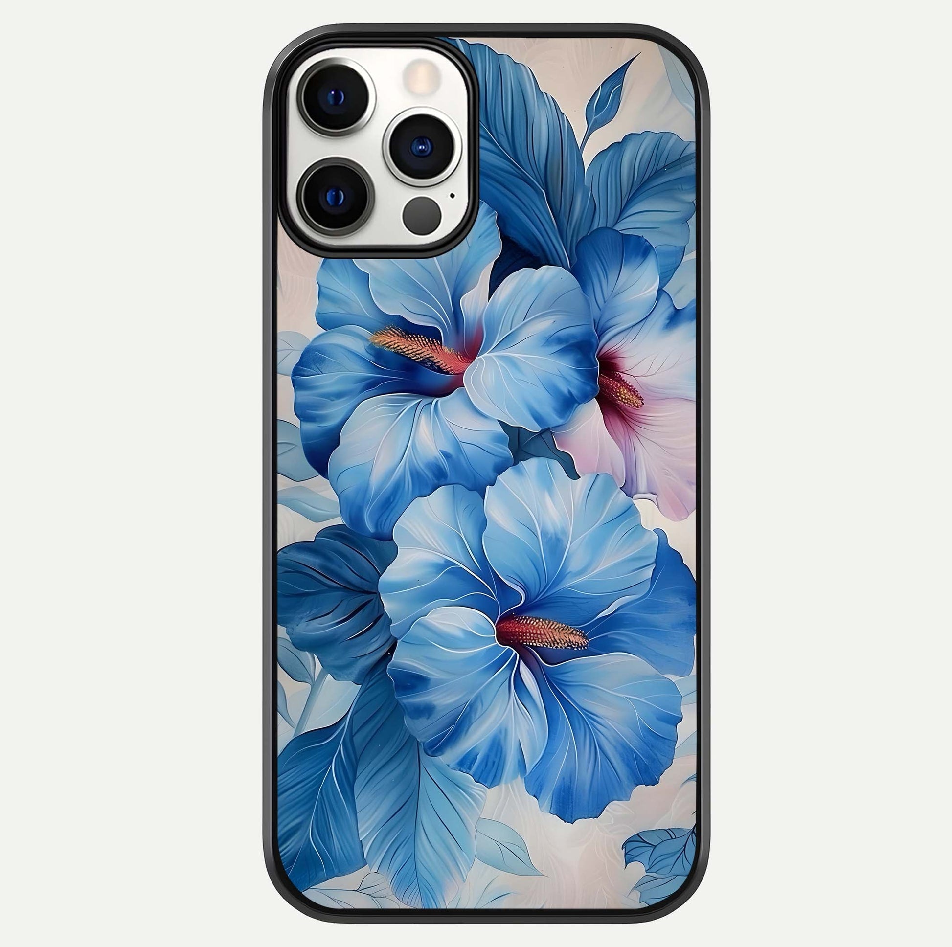Ocean Hibiscus Grace Glass Case For iPhone 12 Pro by Custom World