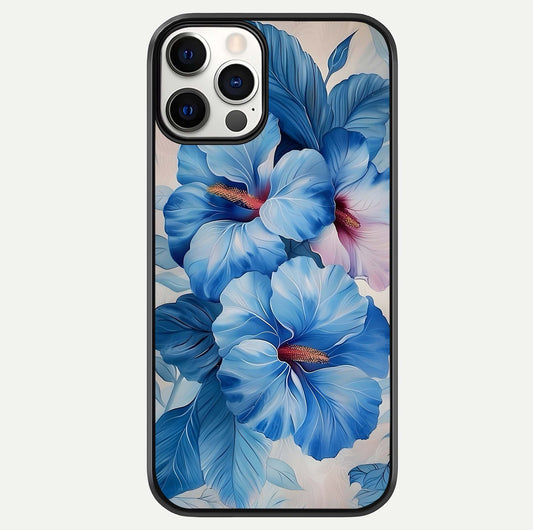 Ocean Hibiscus Grace Glass Case For iPhone 12 Pro by Custom World