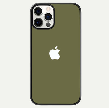 Olive Matte Essence Glass Case For iPhone 12 Mini by Custom World