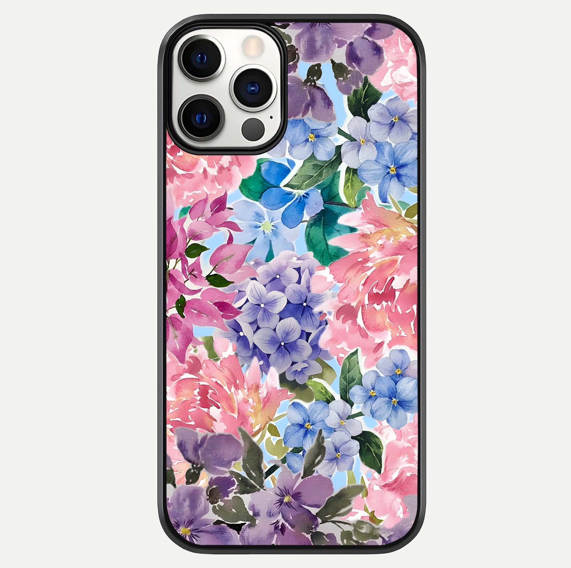 Pastel Floral Mix Glass Case For iPhone 12 Pro by Custom World