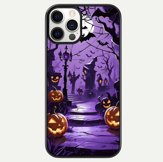 Pumpkin Patch Halloween Glass Case For iPhone 12 Pro by Custom World