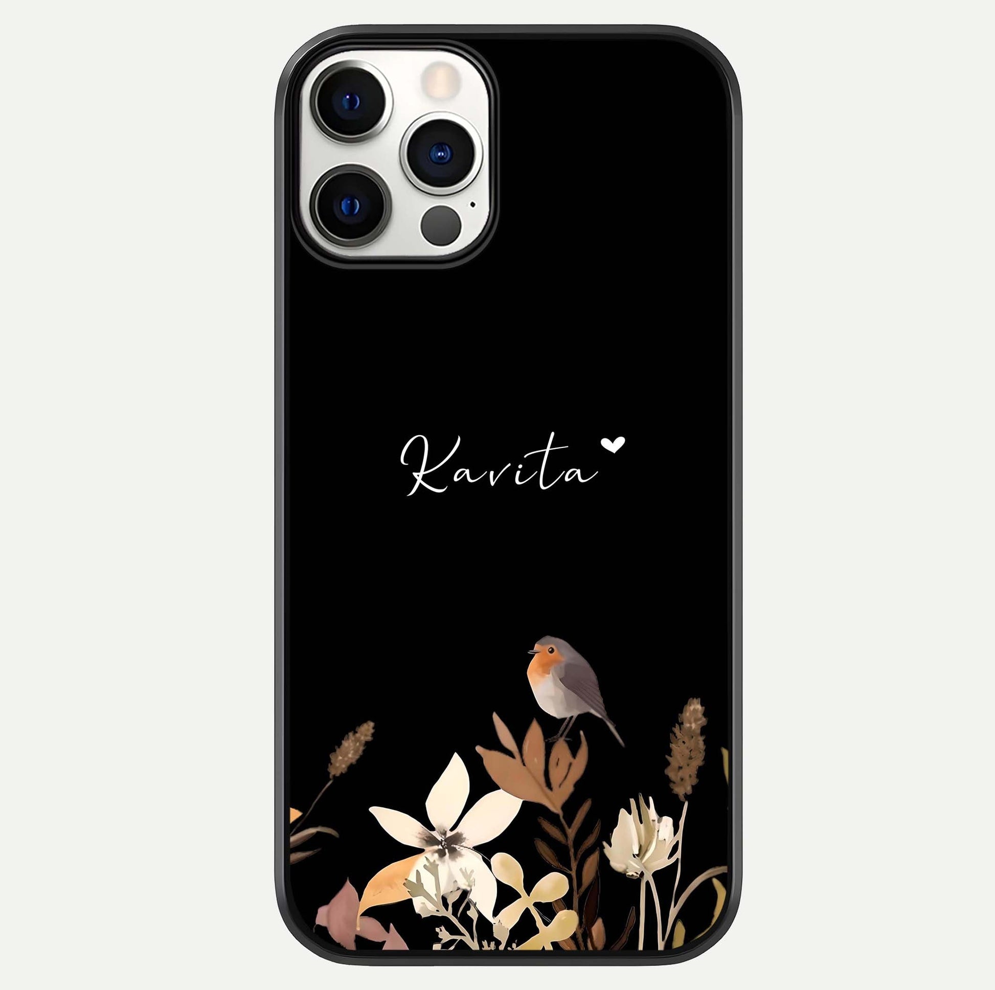 Quiet Garden Tune Custom Name Glass Case For iPhone 12 Pro by Custom World