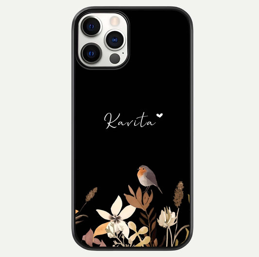 Quiet Garden Tune Custom Name Glass Case For iPhone 12 Pro by Custom World