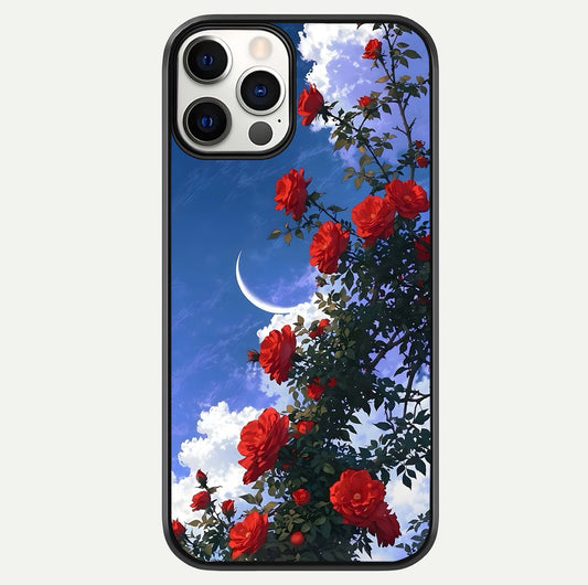 Rose Drift Flowers Glass Case For iPhone 12 Pro by Custom World