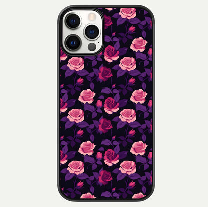 Rose Garden Twilight Glass Case For iPhone 12 Pro by Custom World