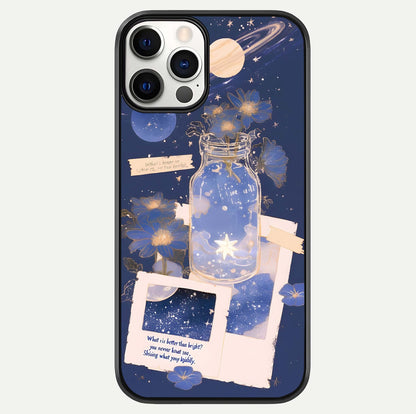 Starlit Cosmic Jar Glass Case For iPhone 12 Pro by Custom World