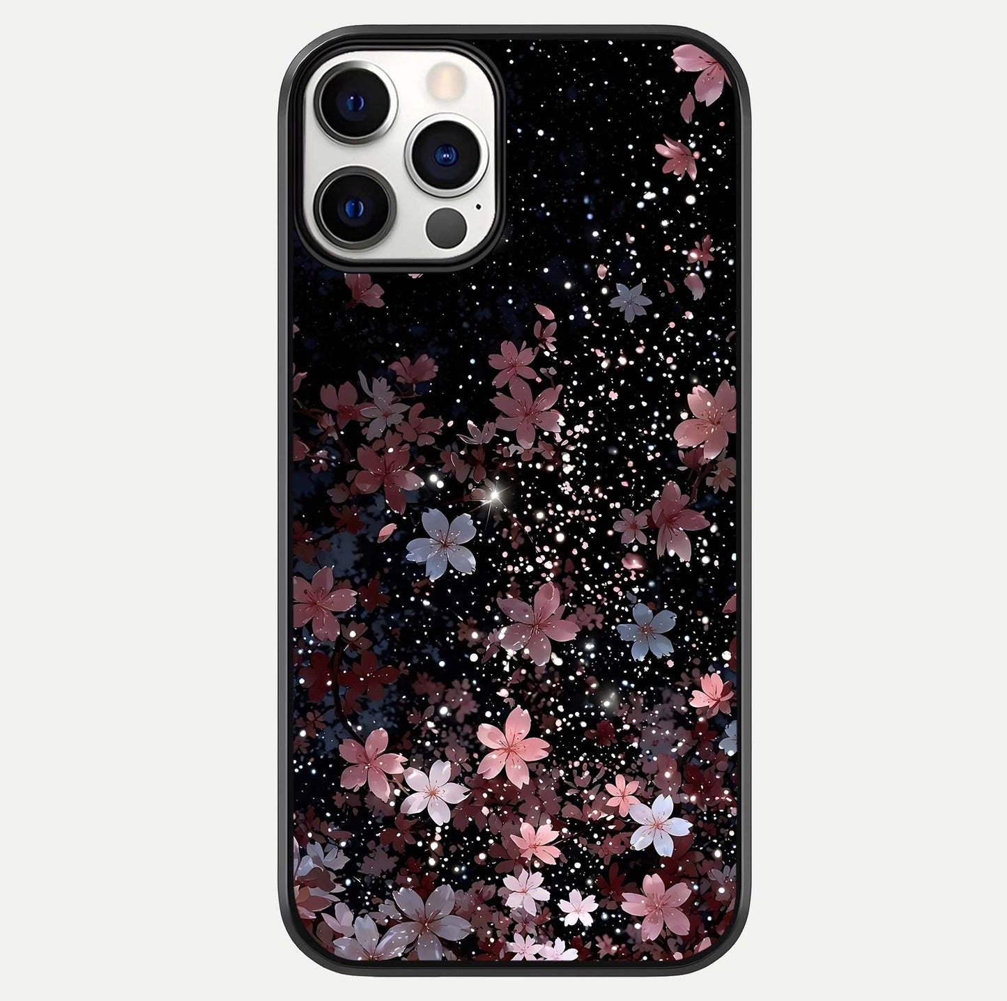 Starlit Flower Dreams Glass Case For iPhone 12 Pro by Custom World