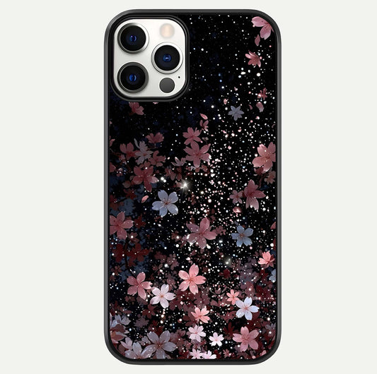 Starlit Flower Dreams Glass Case For iPhone 12 Pro by Custom World