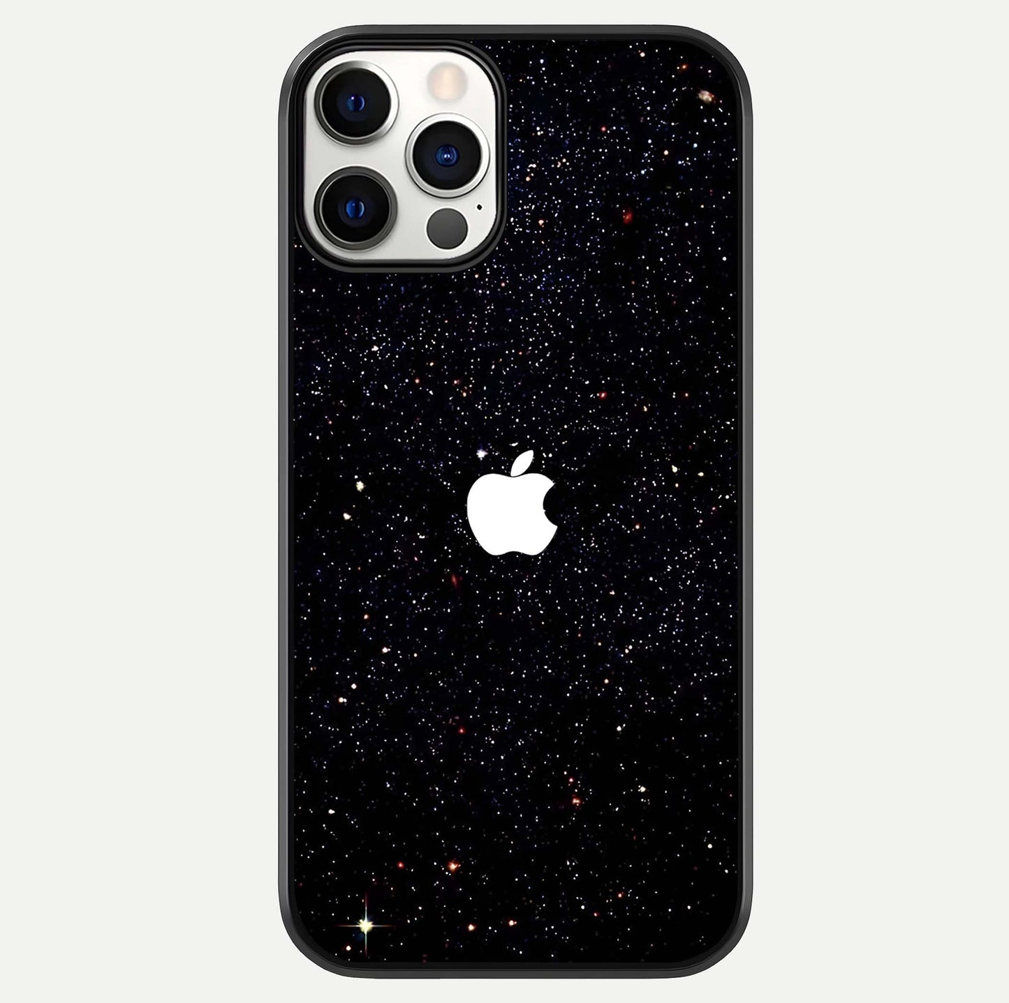 Starry Apple Galaxy Glass Case For iPhone 12 Pro by Custom World