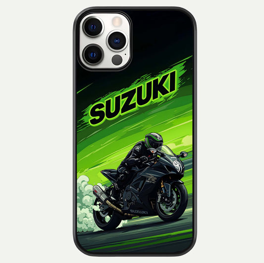 Suzuki Speed Beast Glass Case For iPhone 12 Pro by Custom World