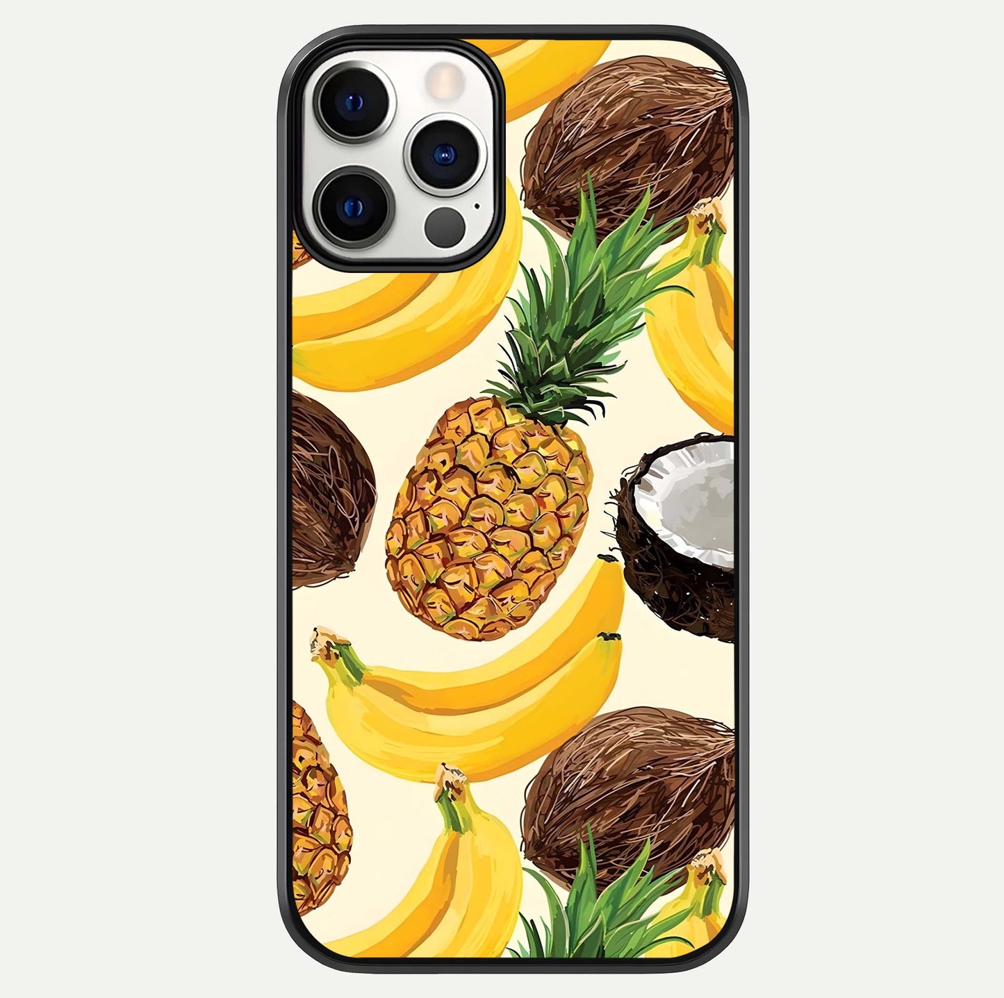 Tropical Fruit Mood Glass Case For iPhone 12 Pro by Custom World
