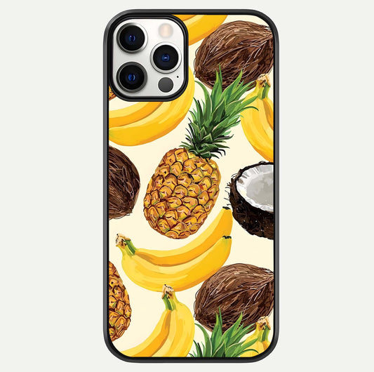 Tropical Fruit Mood Glass Case For iPhone 12 Pro by Custom World