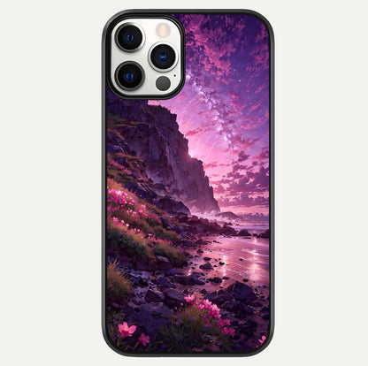 Twilight Blossom Coast Glass Case For iPhone 12 Pro by Custom World