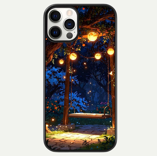 Twilight Garden Swing Glass Case For iPhone 12 Pro by Custom World