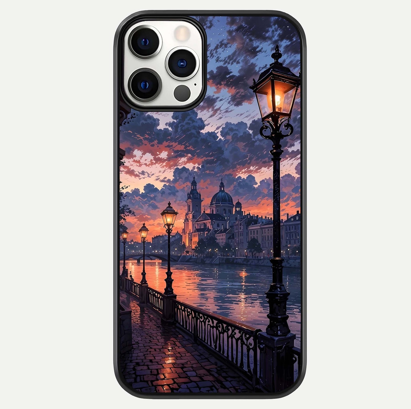 Twilight River Lights Glass Case For iPhone 12 Pro by Custom World