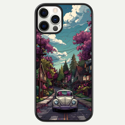 Vintage Street Drive Glass Case For iPhone 12 Pro by Custom World