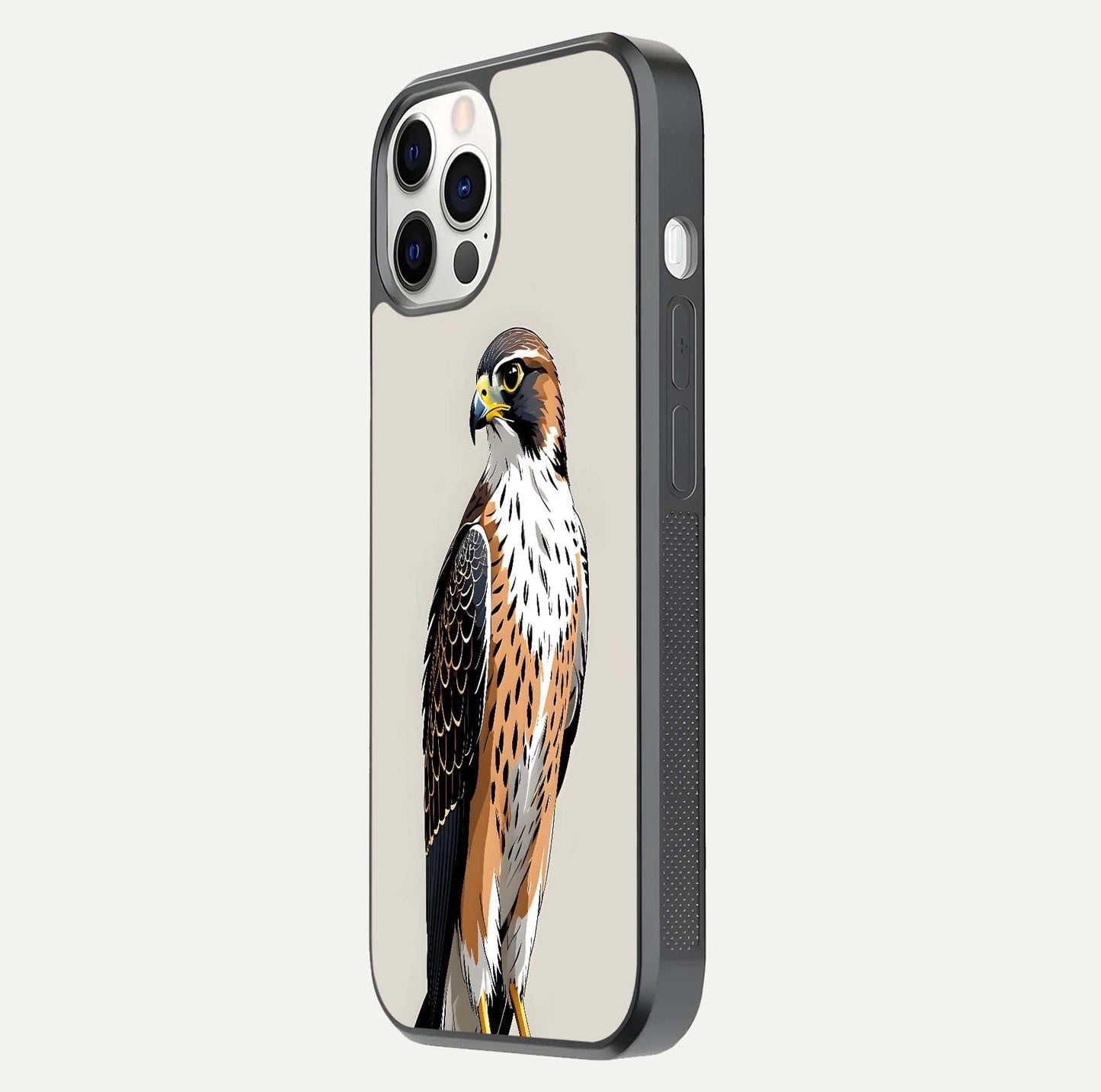 Clever Eagle Glass Case for iPhone 12 Pro side-angle photo capturing edge polish and shine reflection