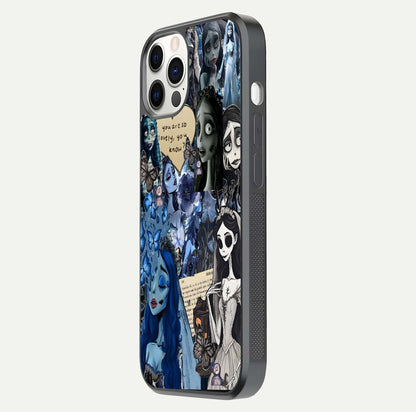 Corpse Bride Posters Glass Case for iPhone 12 Pro side-angle image capturing gloss reflection and smooth edge