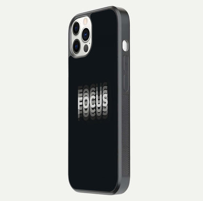 Mono Focus Vision Glass Case for iPhone 12 Mini side-angle image showing smooth reflection and minimal tones