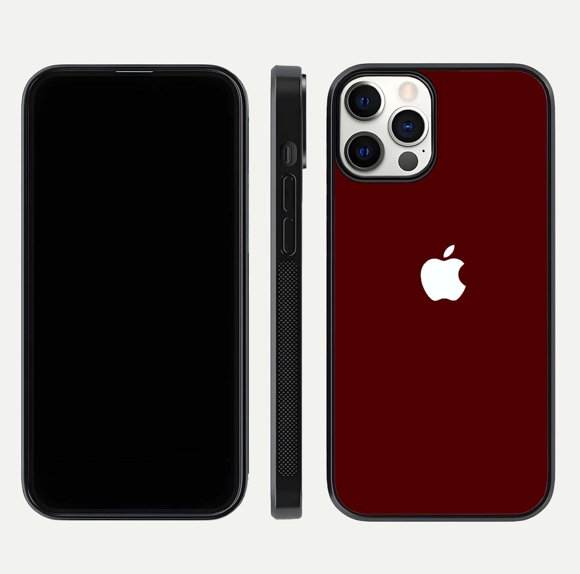 Apple Crimson Core Glass Case for iPhone 16 Pro dual-view layout displaying smooth edges and strong protection build