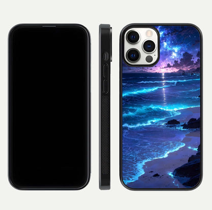 Classic Damn Look Glass Case for iPhone 12 Mini dual-view layout showing design clarity and glass polish