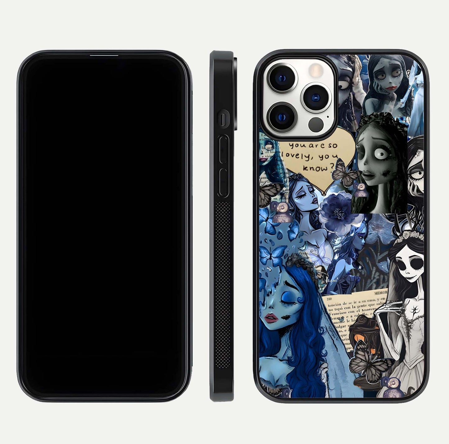 Corpse Bride Posters Glass Case for iPhone 12 Pro dual-view layout displaying cinematic tones and HD finish