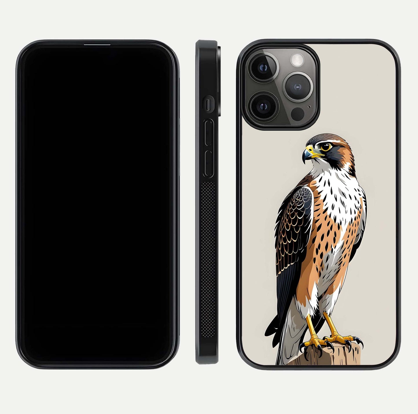 Clever Eagle Glass Case for iPhone 12 Pro Max dual-view layout showing design symmetry and smooth finish