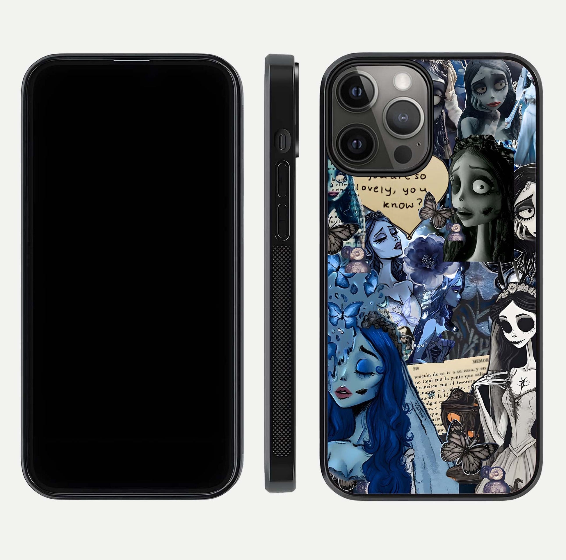 Corpse Bride Posters Glass Case for iPhone 12 Pro Max dual-view layout displaying cinematic tones and HD finish