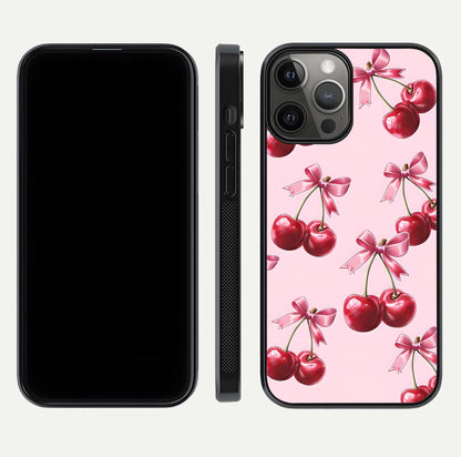 Red Bloom Skies Glass Case for iPhone 12 Pro Max front & back layout showing soft gradient sky tones and edges