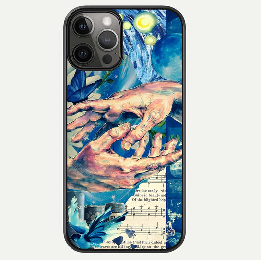 Aesthetic Divider Glass Case For iPhone 12 Pro Max by Custom World